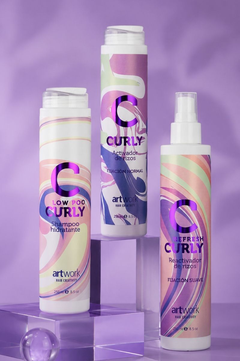 Pack Curly Rizos Activos - Artwork Profesional